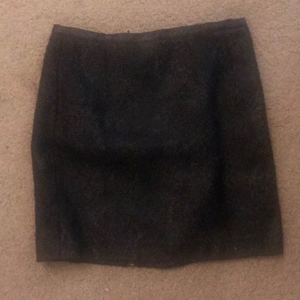 Black mini skirt